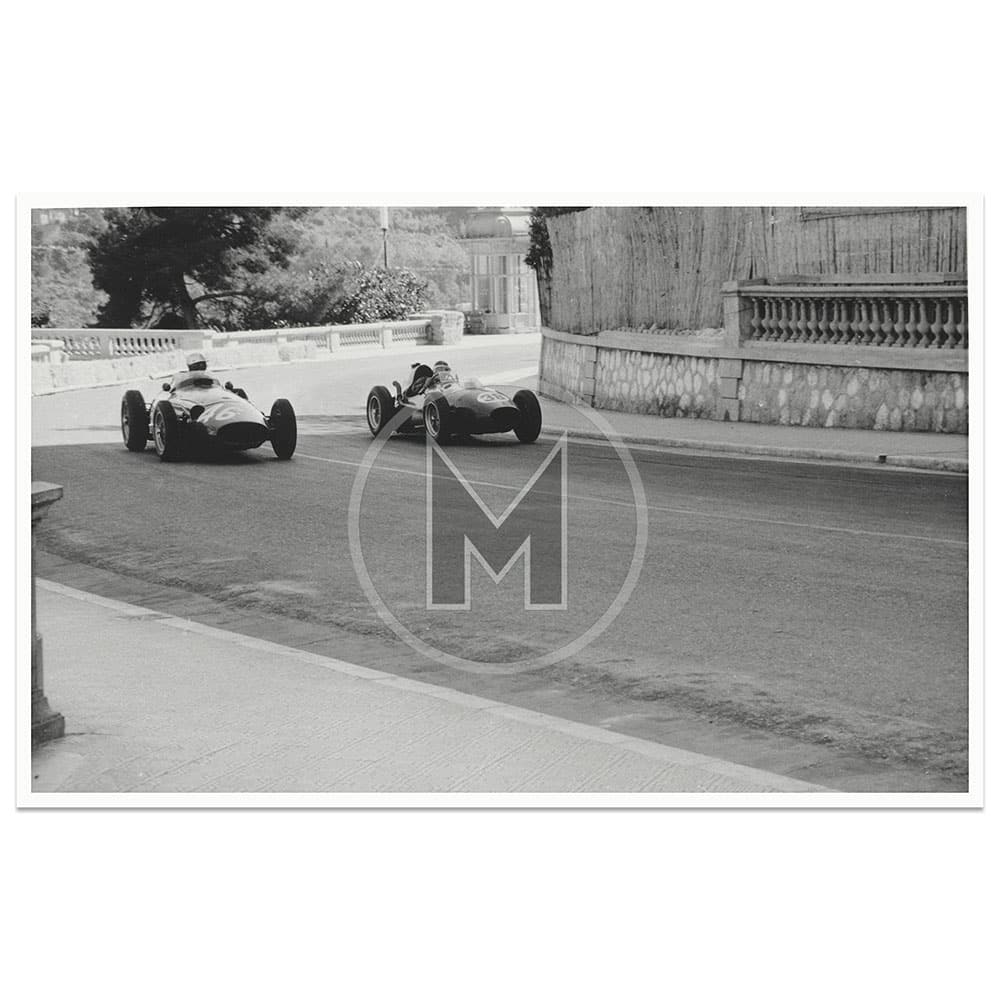 1958 Monaco Grand Prix | Mike Hawthorn Laps Giorgio Scarlatti | Photograph