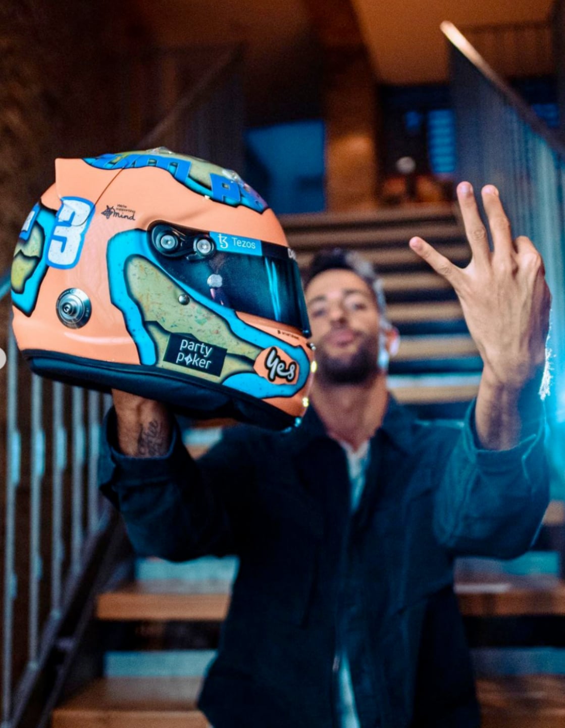 Daniel Ricciardo, 2022 helmet