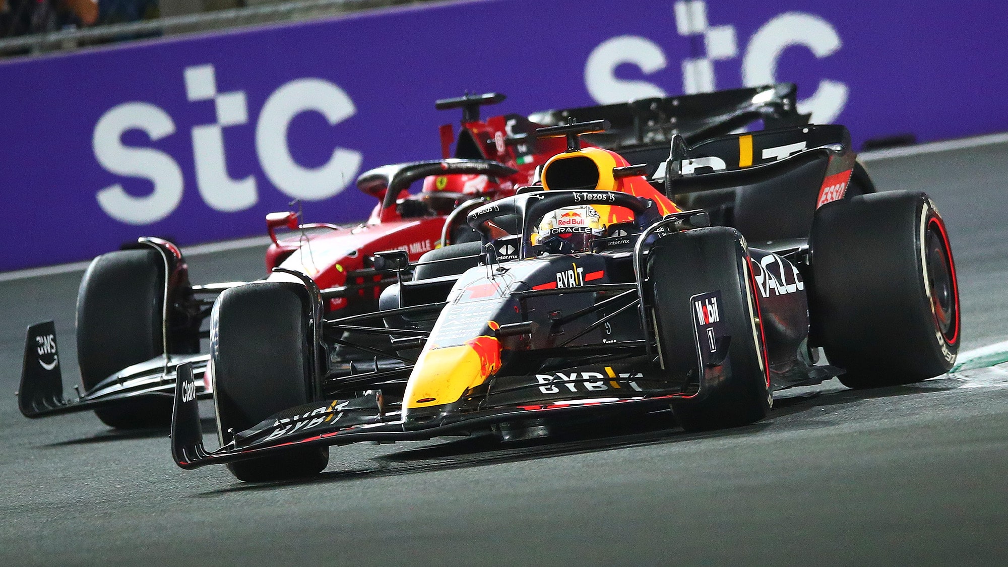 Verstappen Beats Leclerc In Frantic Fight To The Flag: 2022 Saudi ...