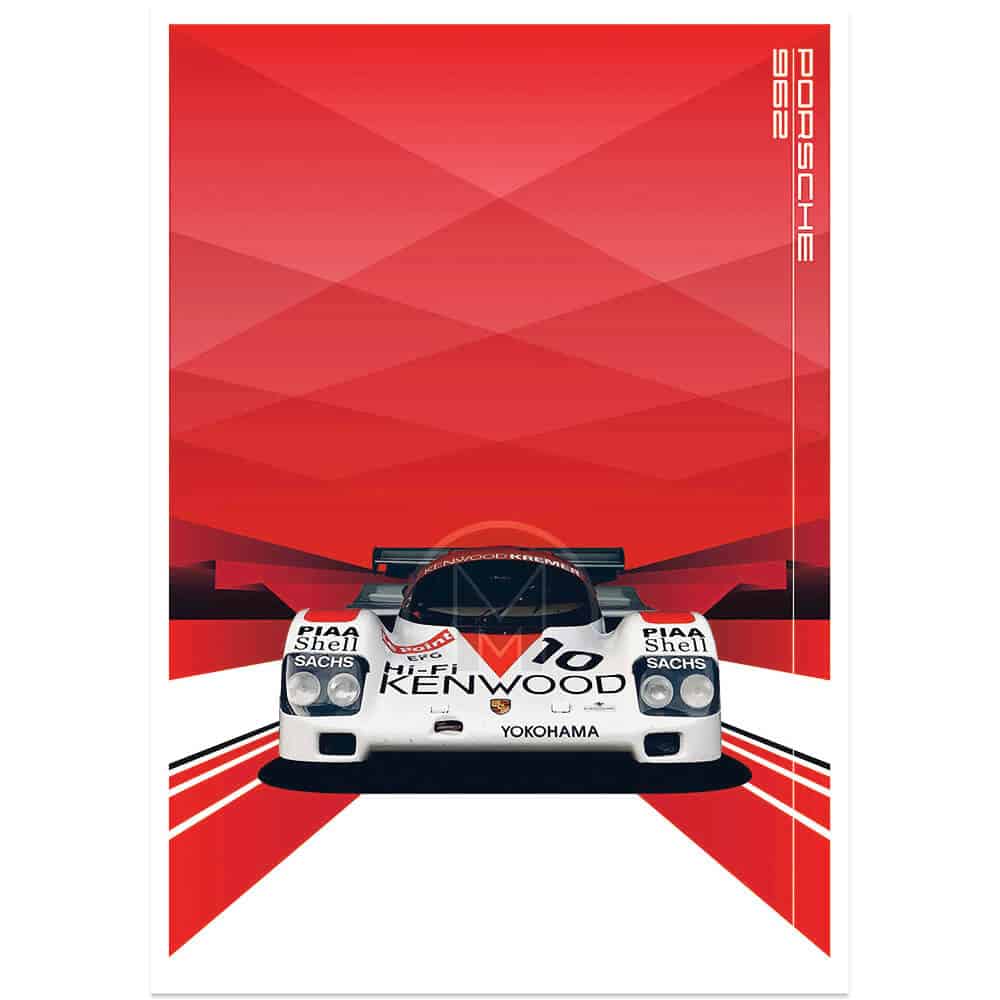 Porsche | 962-CK6-88 | Kenwood | Art Print | Poster | By Gruppe See