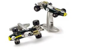 Lotus 49 racing car cufflinks