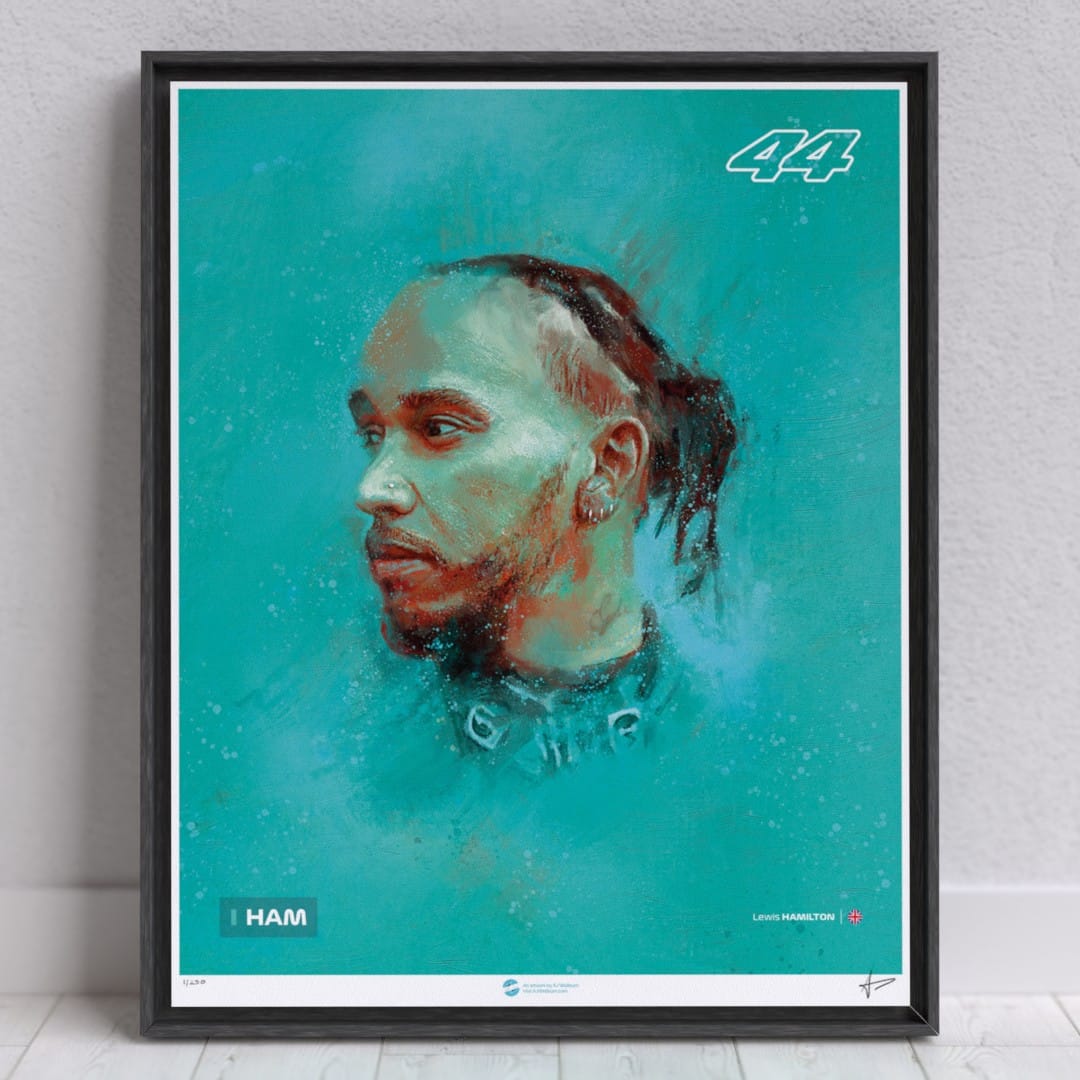 Lewis Hamilton Wall Art – Limited edition of 250