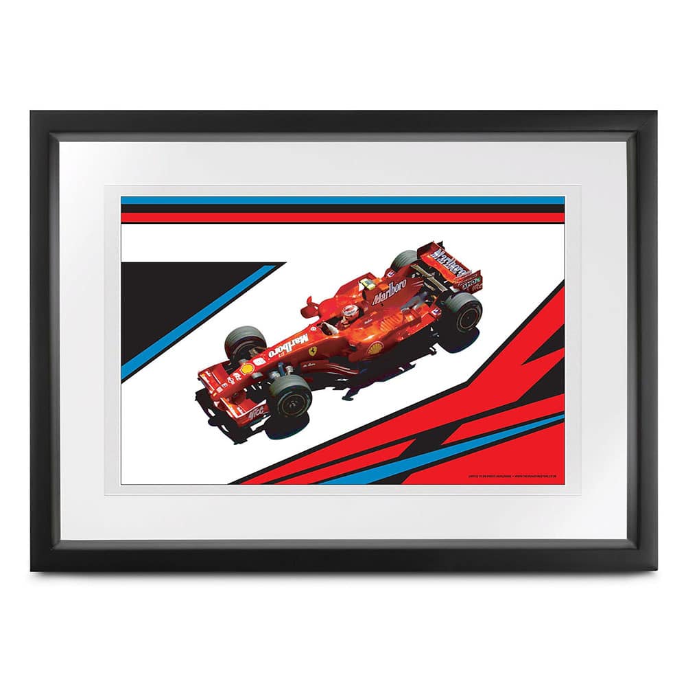 Kimi Räikkönen signed '7' limited edition lithograph