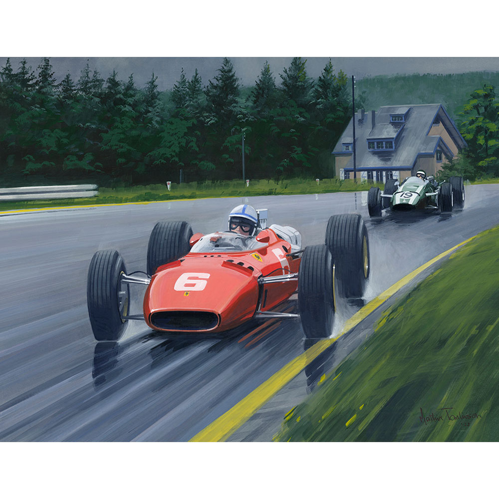 John Surtees | Ferrari 312 | 1966 Belgian GP | Limited Edition Print