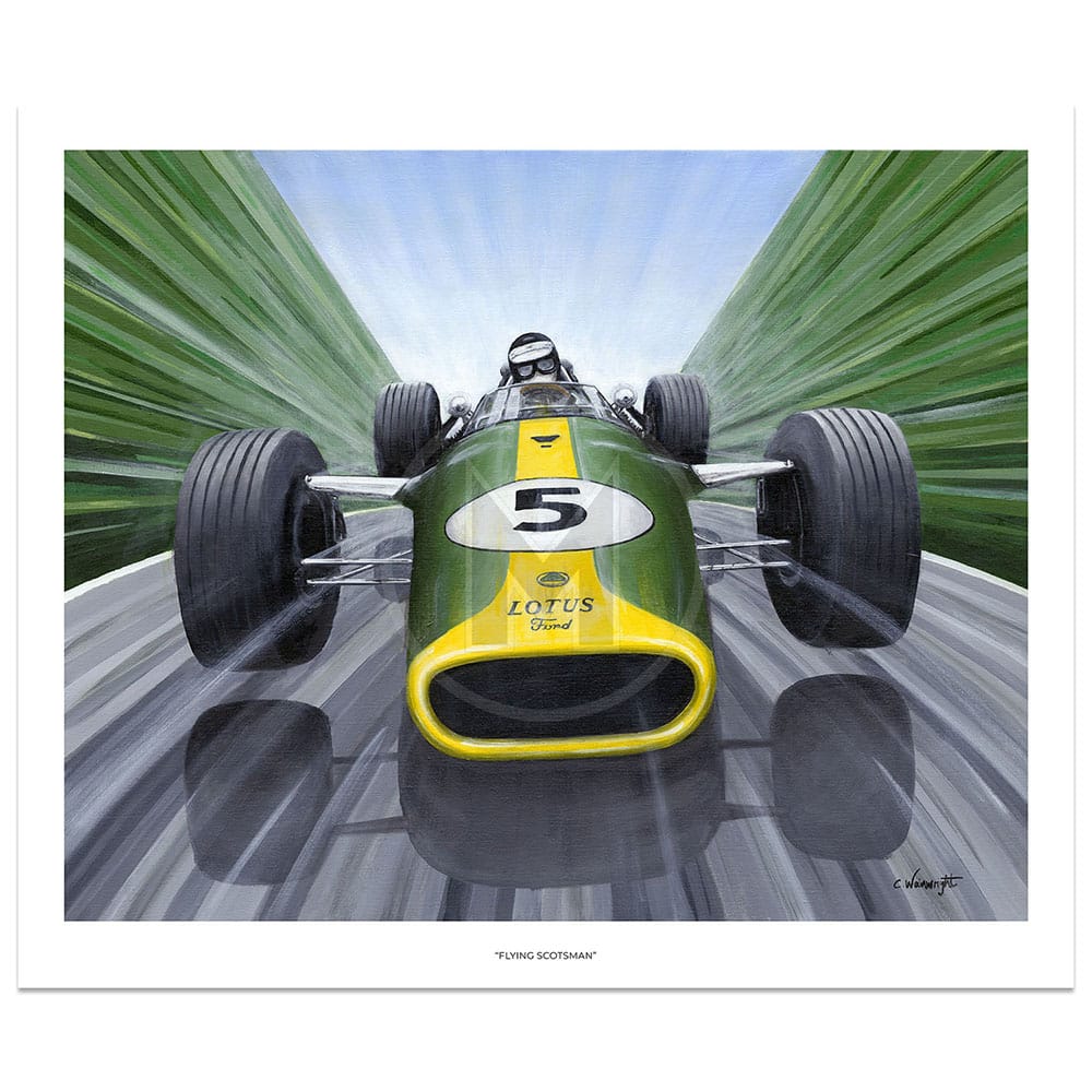 Flying Scotsman | Lotus 49 | Jim Clark | 1967 | Chris Wainwright | Limited Edition print