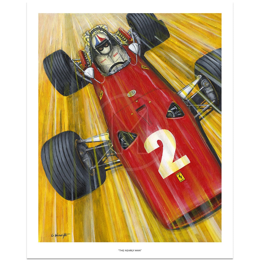 The Nearly Man | Ferrari 312/67 | Chris Amon | 1967 | Chris Wainwright | Limited Edition print