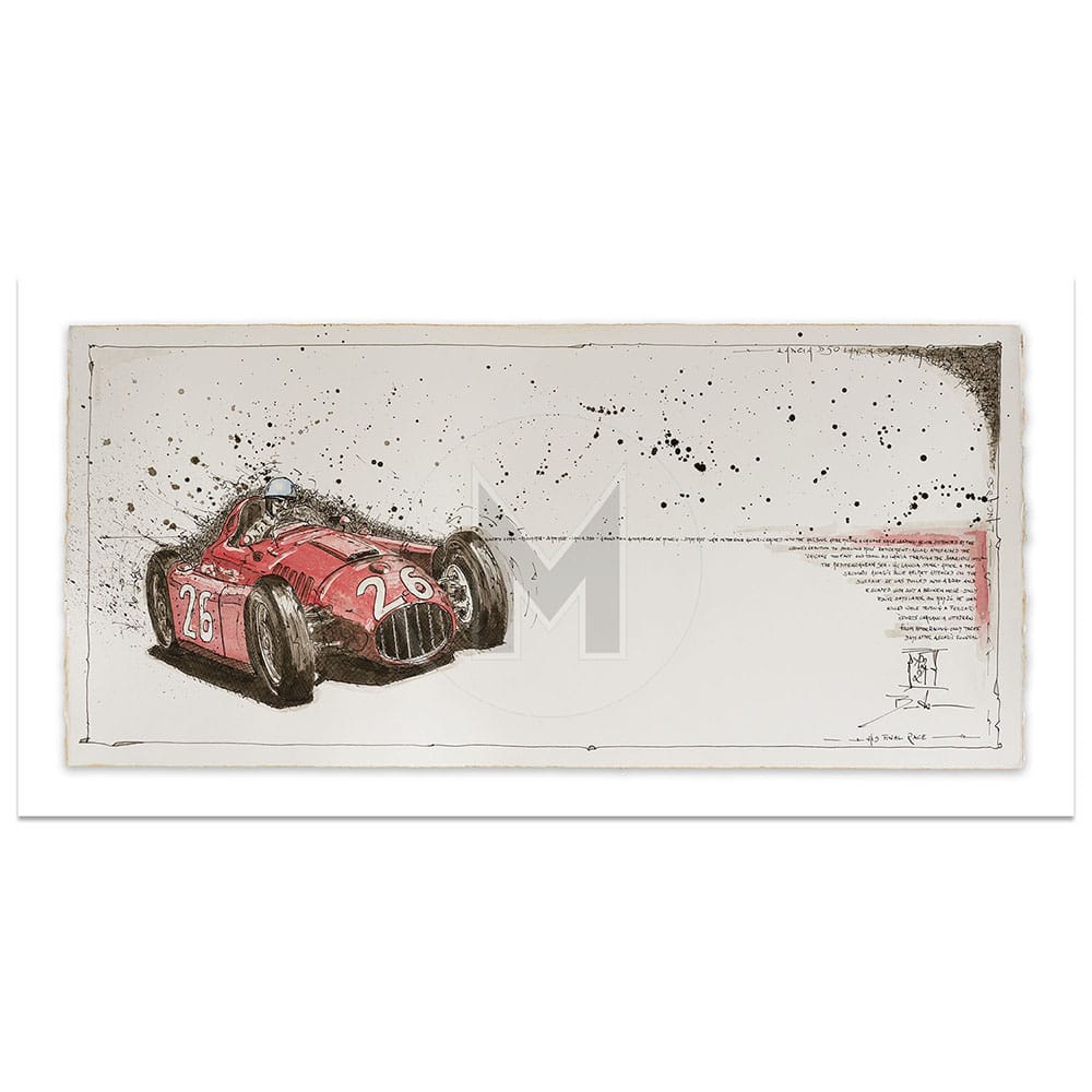 Racing Legends | His final Race | Alberto Ascari | Lancia D50 | Monaco 1955 | By Dirk Becker | Limited Edition Print