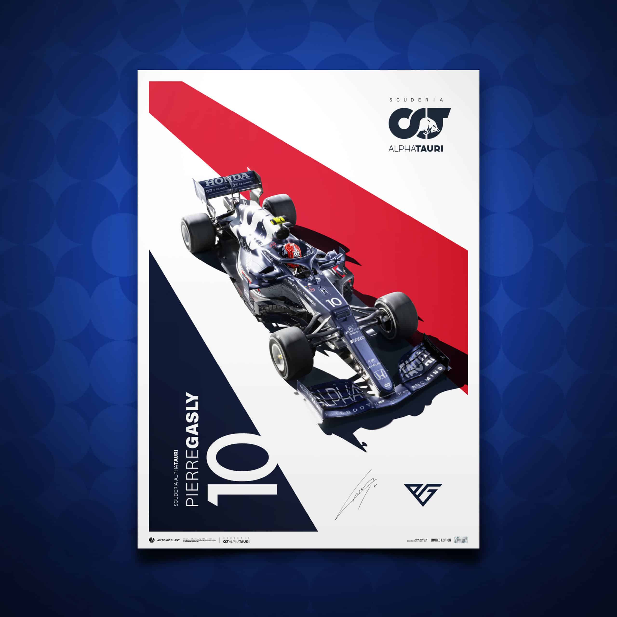 Signed by Pierre Gasly - Scuderia AlphaTauri - Pierre Gasly - 2021 | Limited Edition