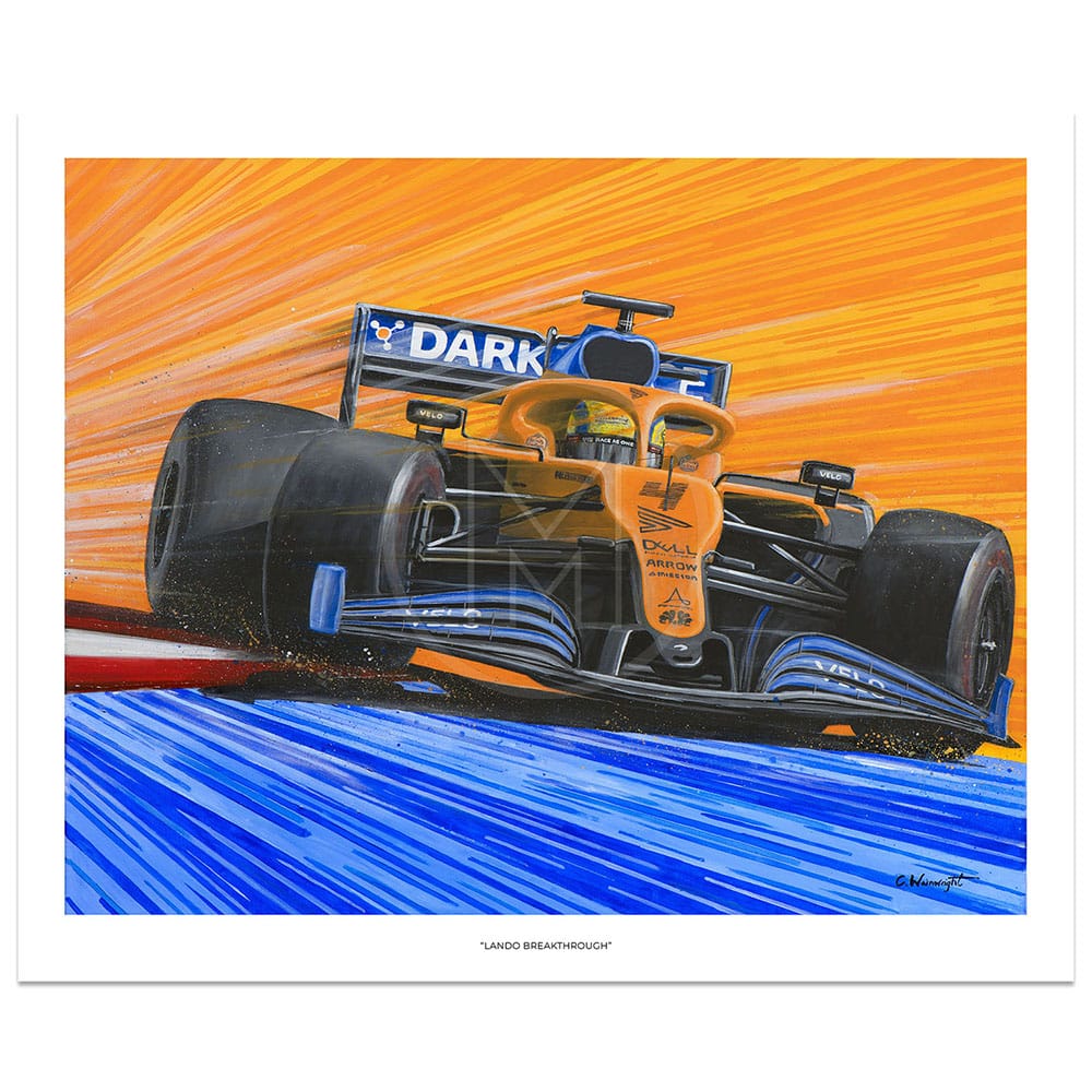 Lando Breakthrough | McLaren MCL35 | Lando Norris | 2020 | Chris Wainwright | Limited Edition print