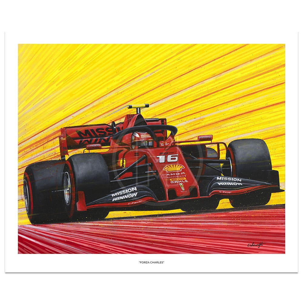 Ferrari F1-75 Charles Leclerc - Poster – Formula Essentials