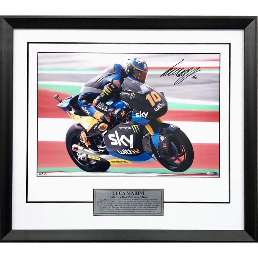 Luca Marini 2020 Austrian GP Signed Photo