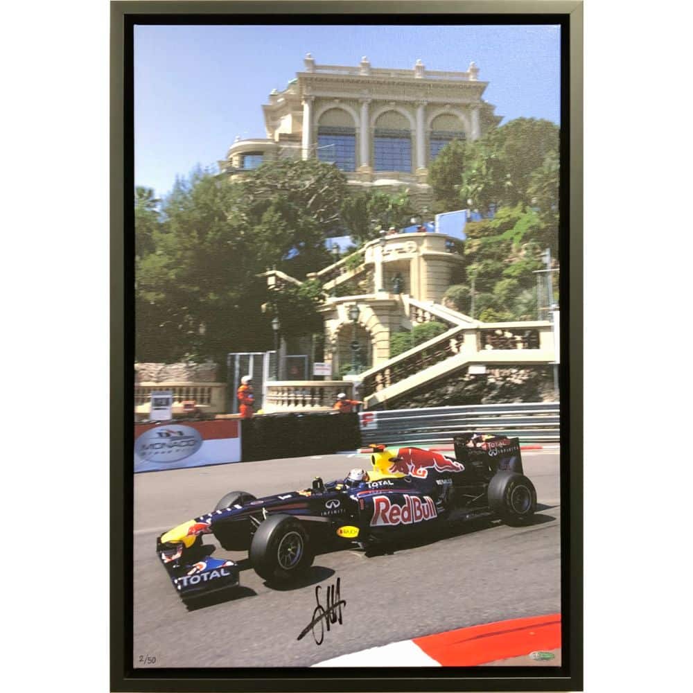 Sebastian Vettel 2011 Monaco Signed Photo