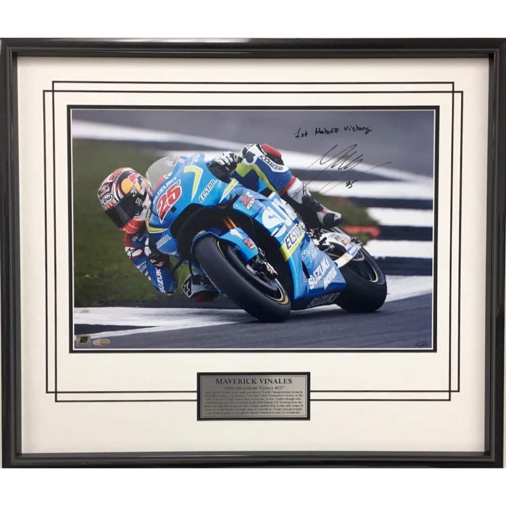 Maverick Vinales 2016 Suzuki Victory Signed Photo