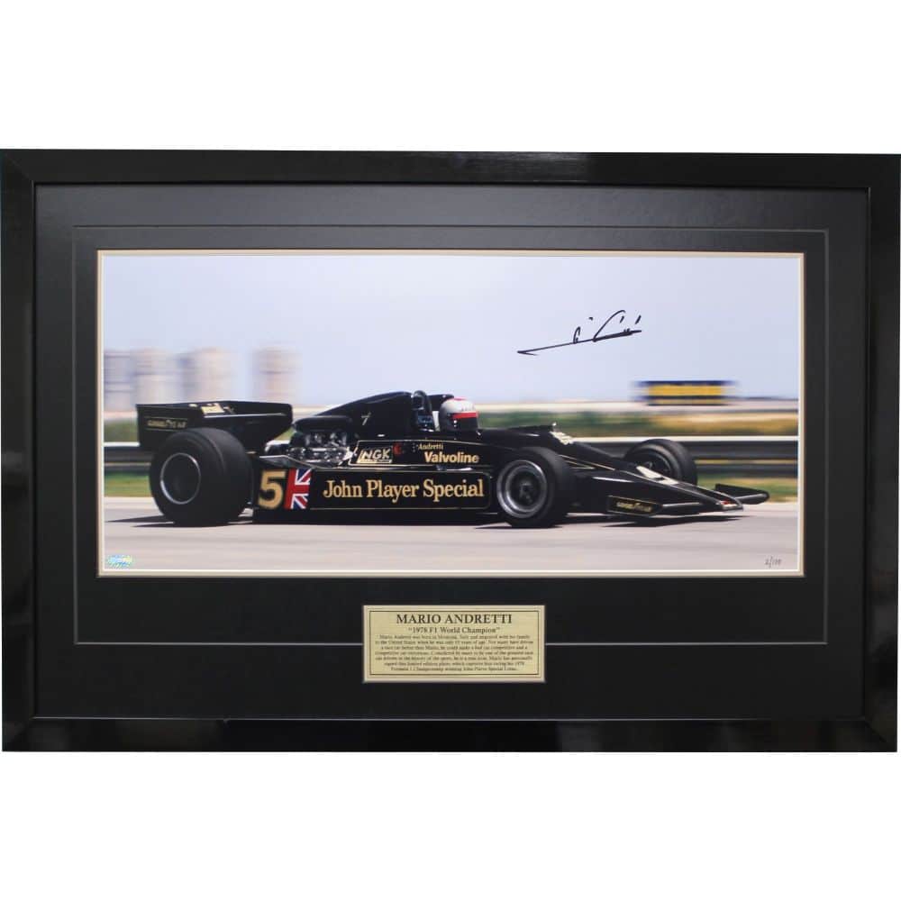 Mario Andretti 1978 World Champion Signed Photo