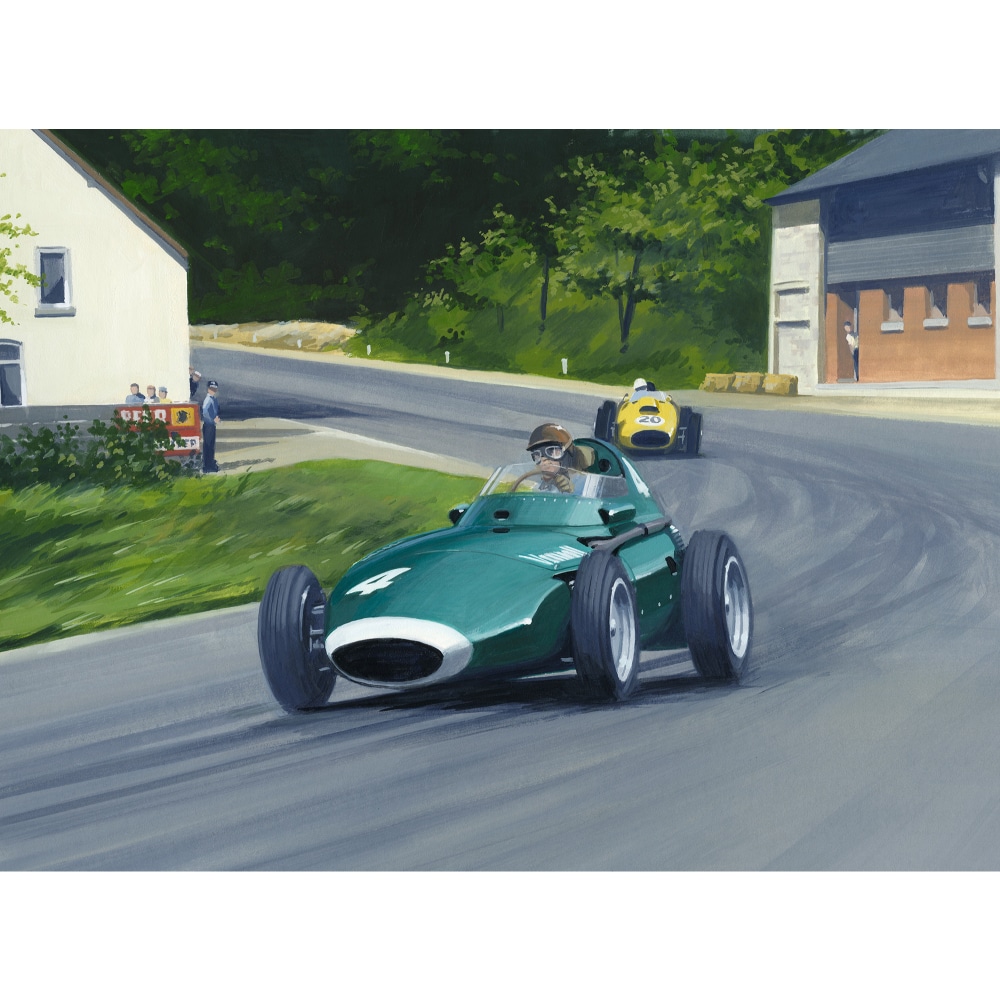 Tony Brooks | Vanwall VW 5 | 1958 Belgian Grand Prix | Martin Tomlinson | Limited Edition Print