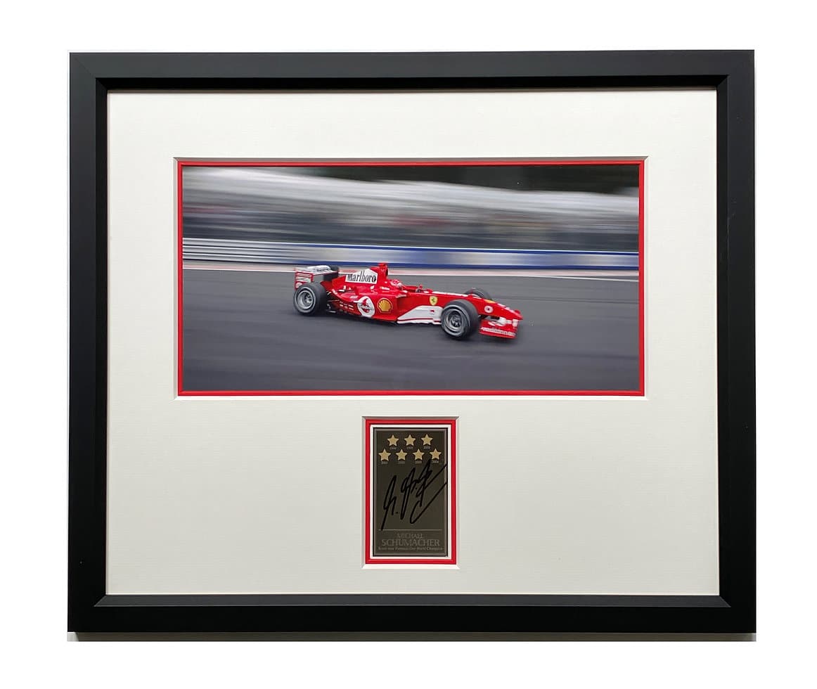 Michael Schumacher signed 'seven-times' F1 Champion Framed Photograph