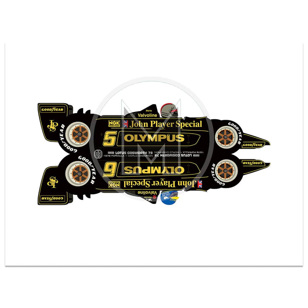 Lotus 79 | Andretti & Peterson | Formula 1 | Studio Bilbey | Limited Edition print