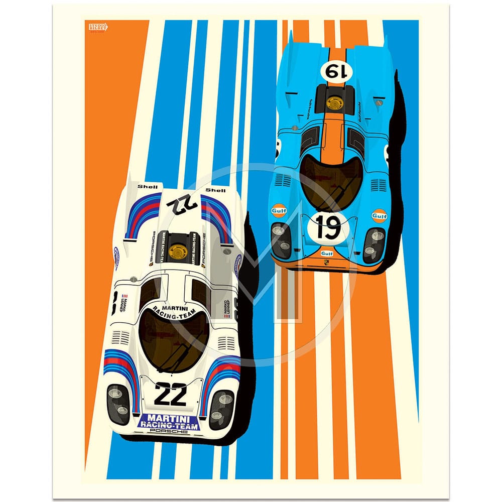 Vintage Le Mans race car livery design - 917 Coffee Mug by Kuttun