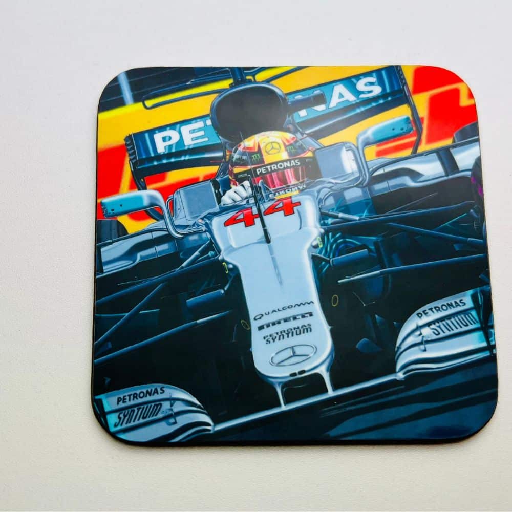 Lewis Hamilton 'Lionheart' Coaster by Kevin McNicholas