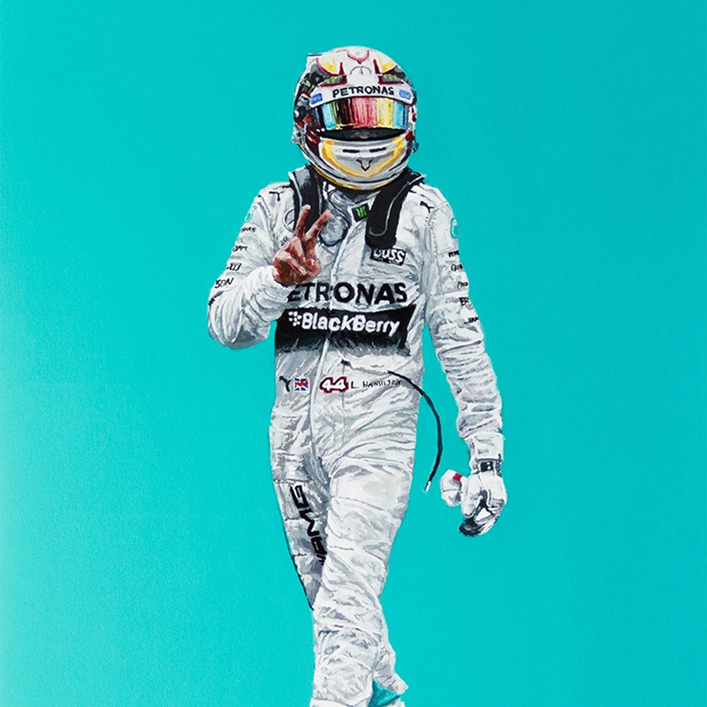 Peace | Lewis Hamilton | Limited Edition Giclée Print | By James Stevens