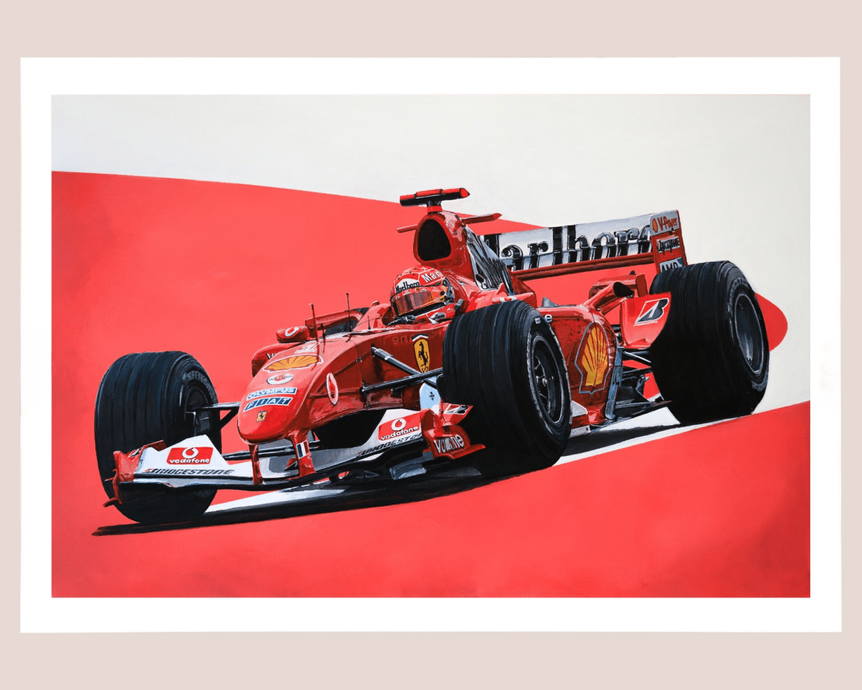 Michael Schumacher - Ferrari F2004 - Limited edition print by James Stevens