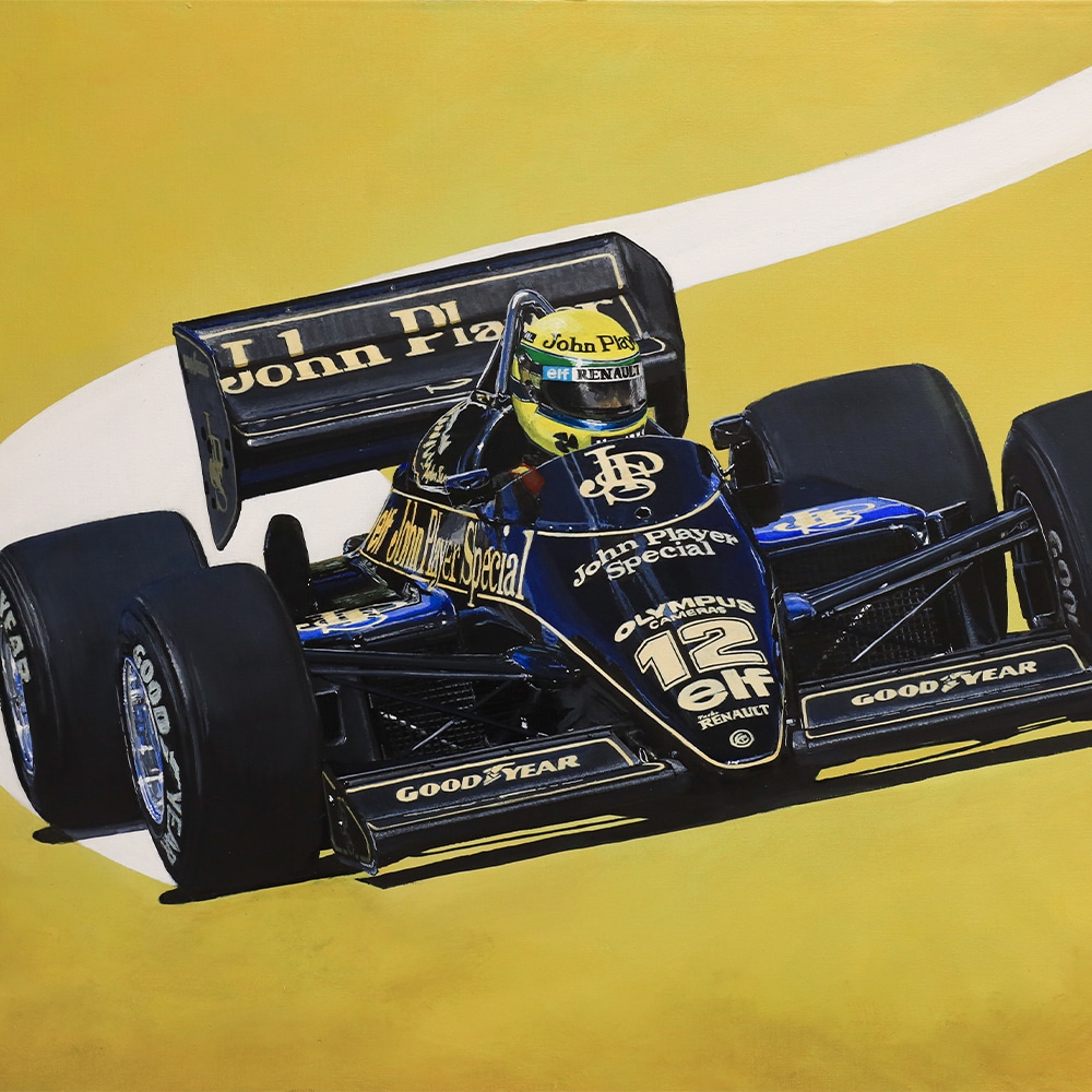 Ayrton Senna | Lotus 97T | Limited Edition Print | By James Stevens