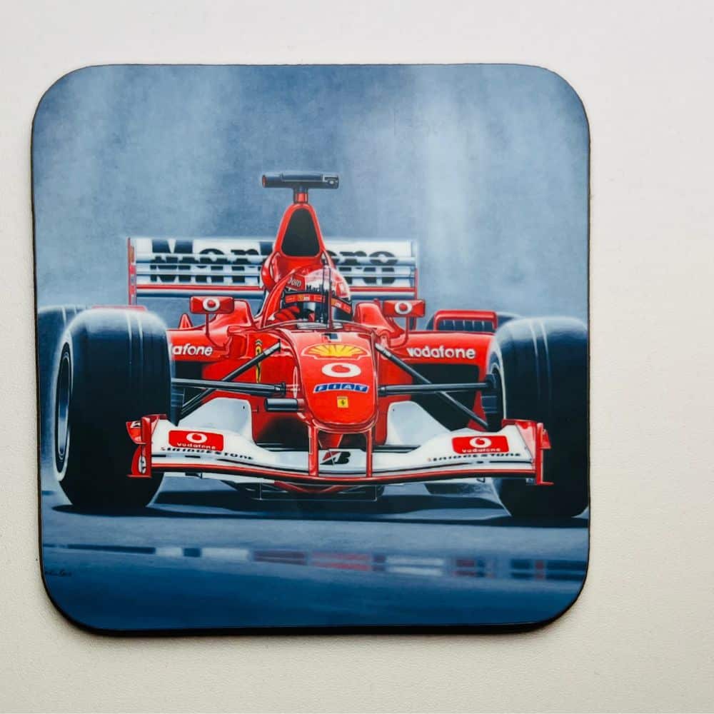 Michael Schumacher Coaster by Kevin McNicholas