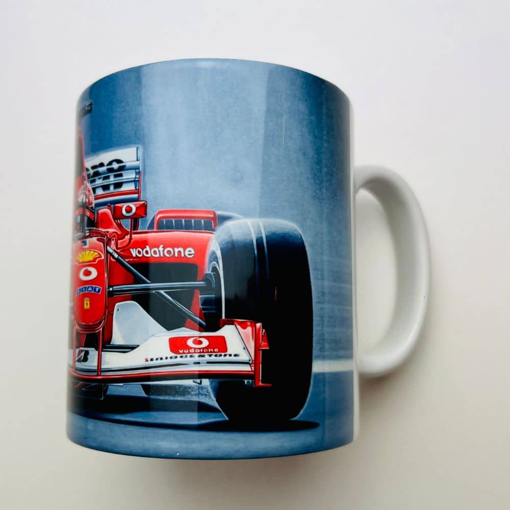 Michael Schumacher Mug by Kevin McNicholas