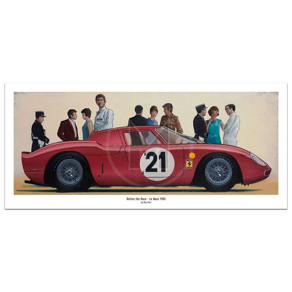 Before the Race | Le Mans 1965 | Ferrari 250LM | Le Mans | 1965 | Roy Putt | Art Print