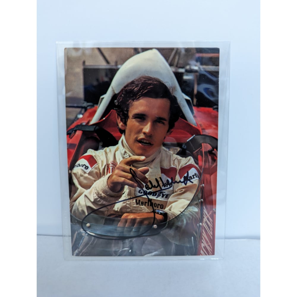 Vintage Signed Jacky Ickx 1970s Photograph