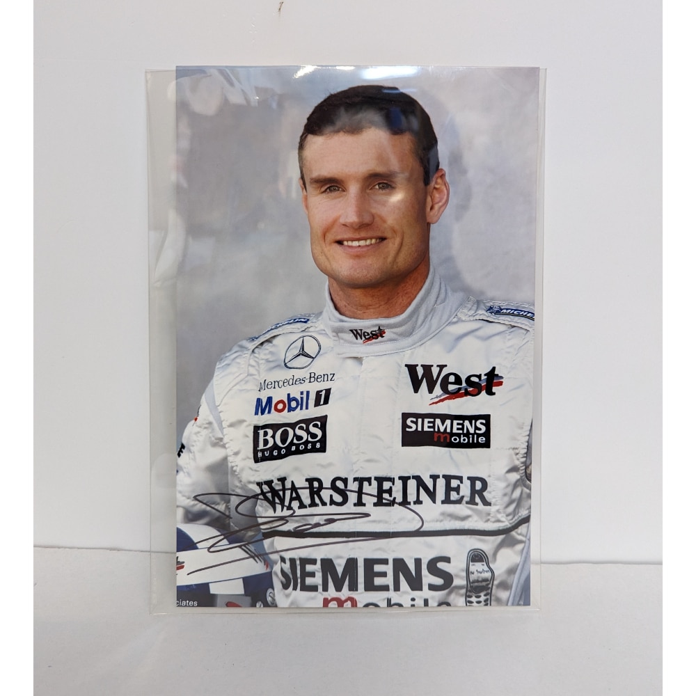 Signed David Coulthard Mclaren Portrait 2000s Photograph