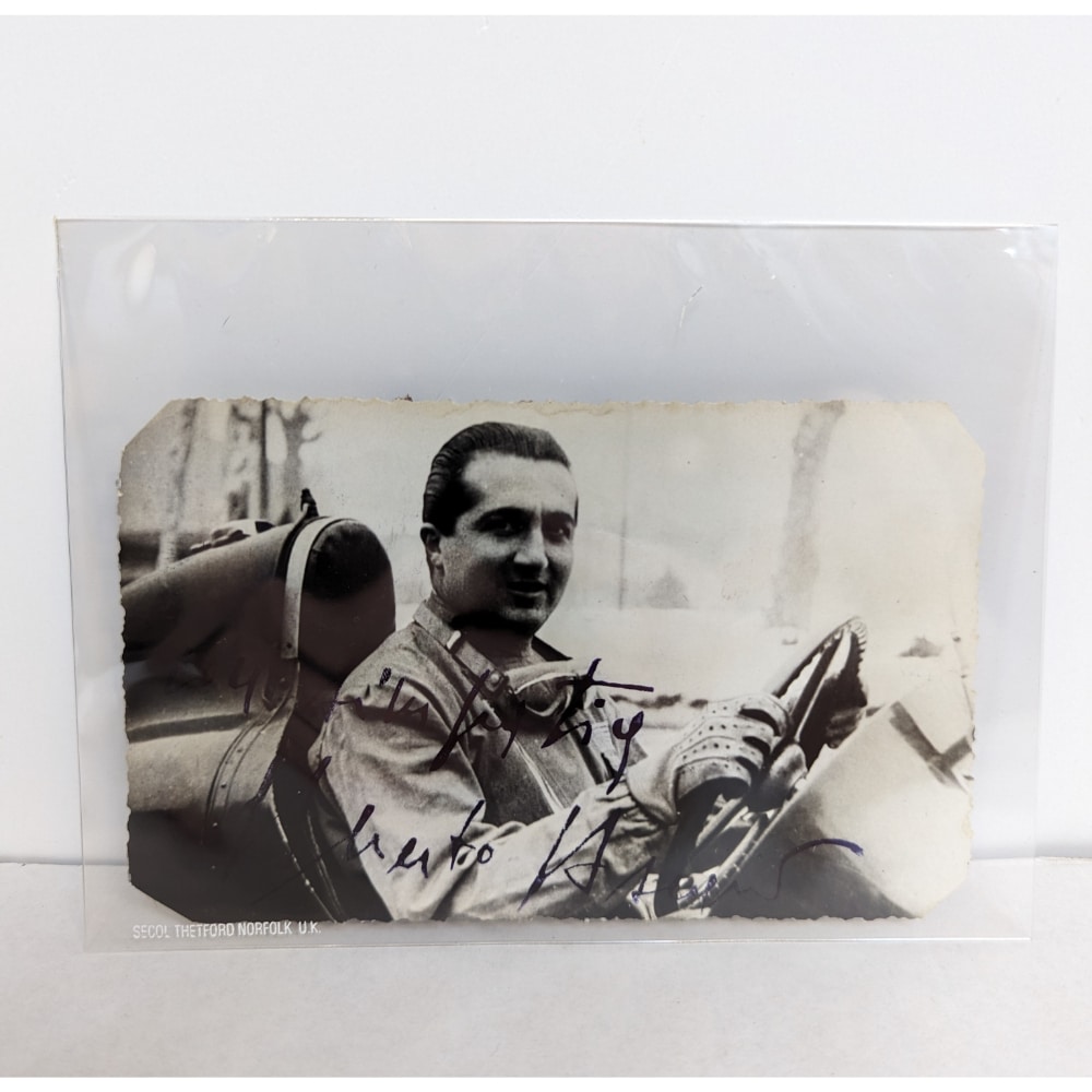 Vintage Signed Alberto Ascari Photograph