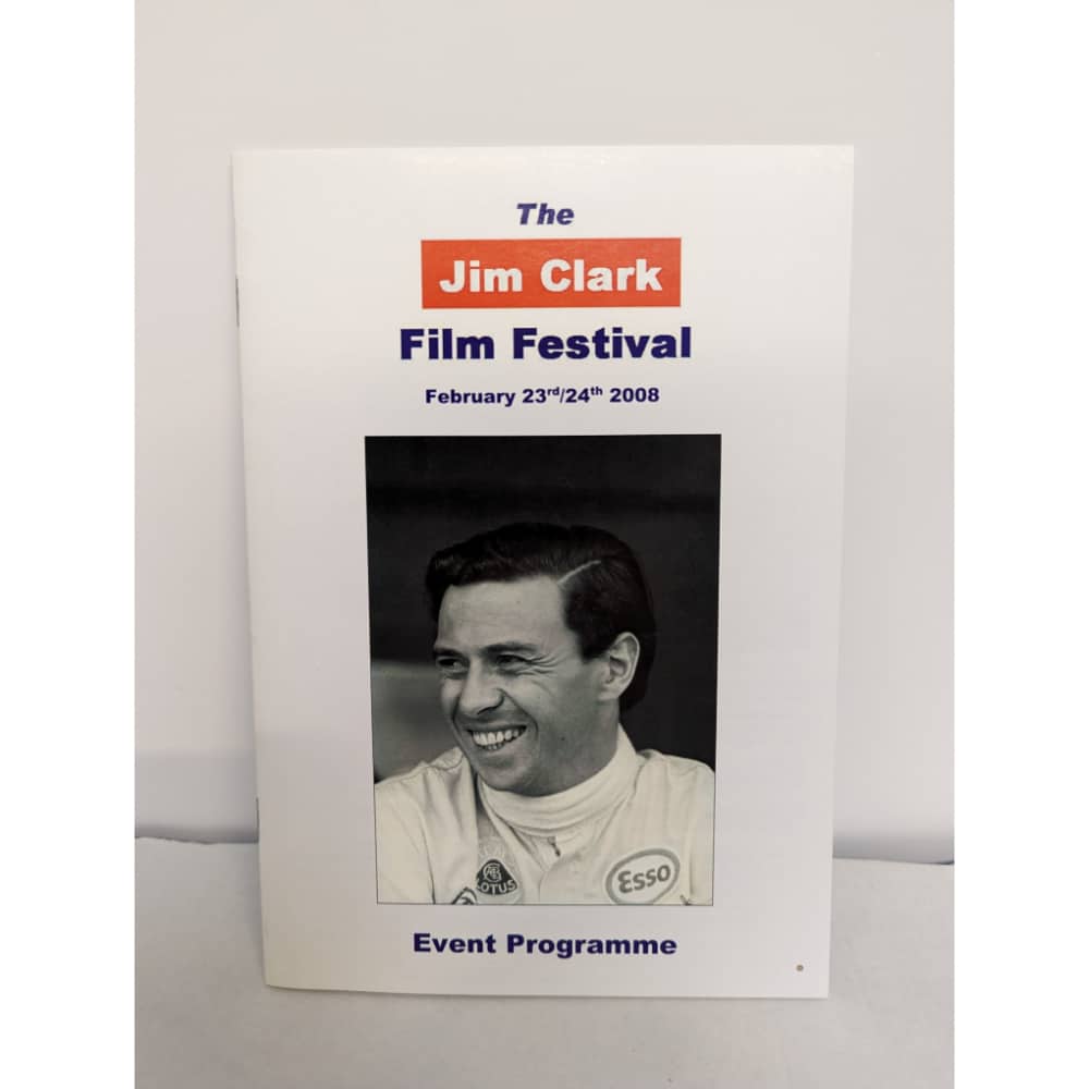 Jim Clark Event Programme Signed by Jack Sears, Bob Dance & Others