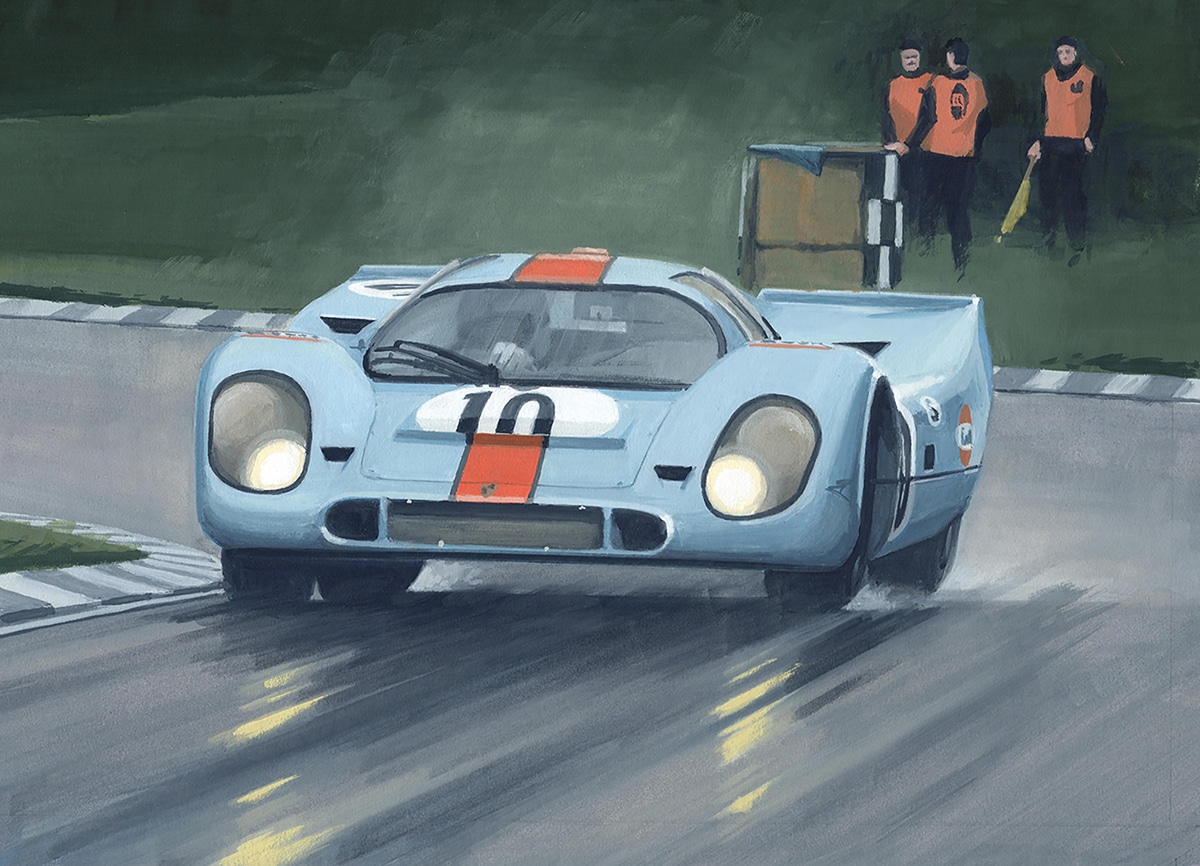 Pedro Rodriguez | Porsche 917 | Martin Tomlinson | Limited Edition Print