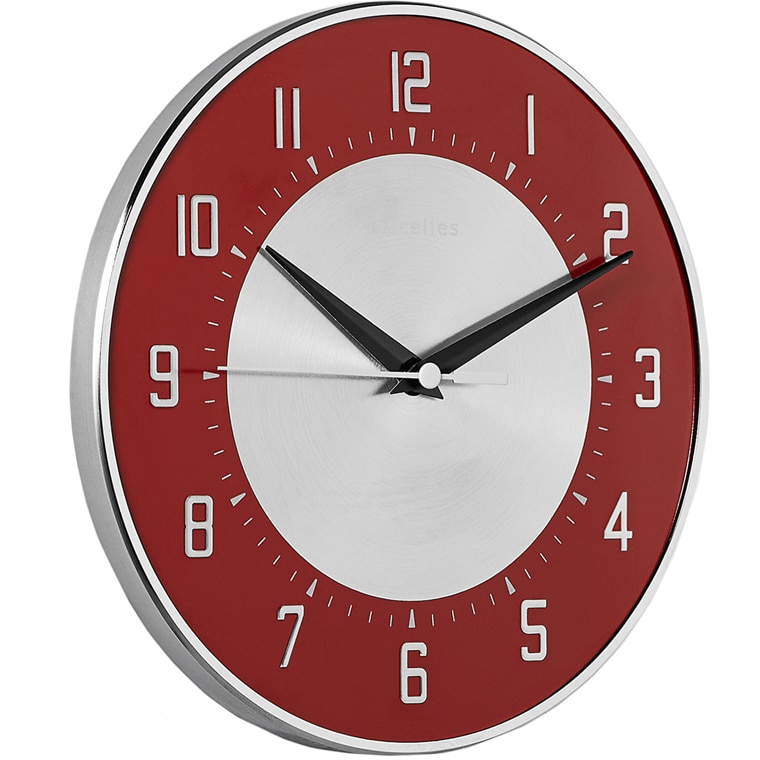 Deco Wall Clock Red