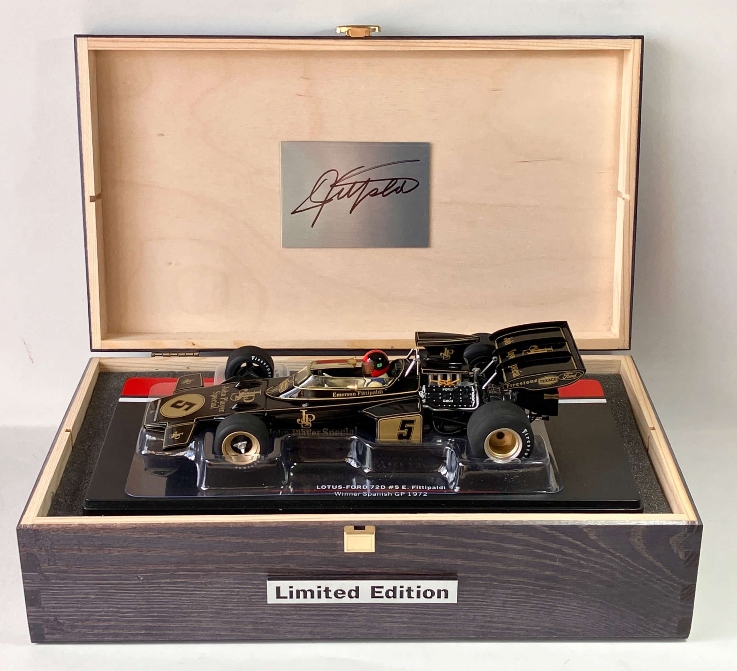 Emerson Fittipaldi 'signature' Lotus 72 Box Set