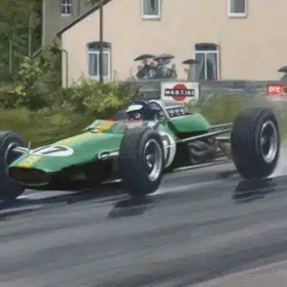 Jim Clark, Lotus 33, 1965 Belgian GP / Martin Tomlinson / Limited Edition Print