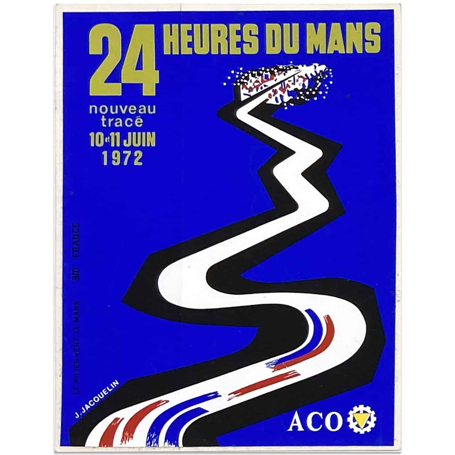 Le Mans 24 Hours 1972 Sticker | Original vintage sticker