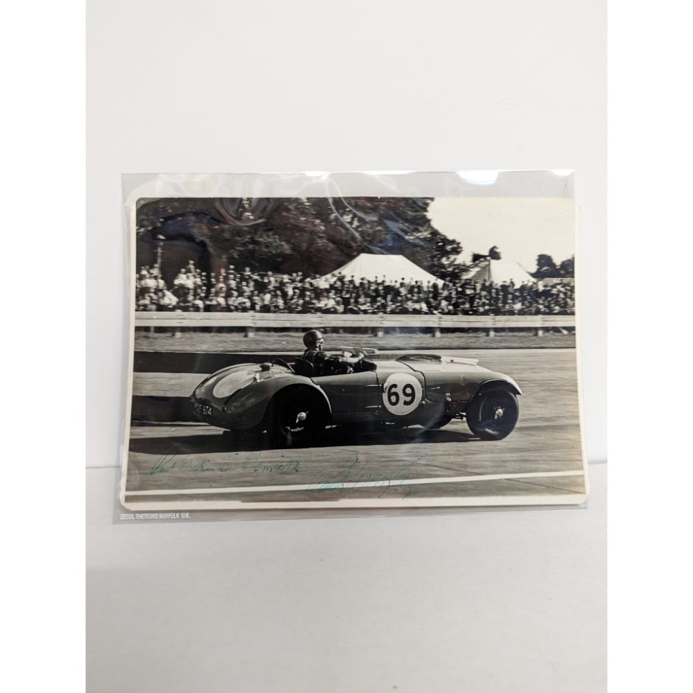 Vintage Signed Goodwood Peter Woosley 1953 Photo