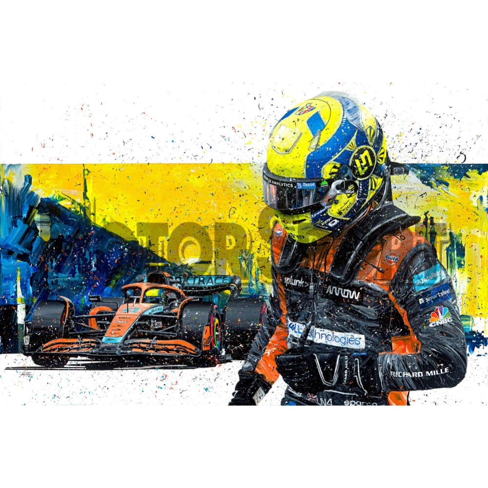 Lando Norris Signed Podium Edition | David Johnson | Limited Edition Print