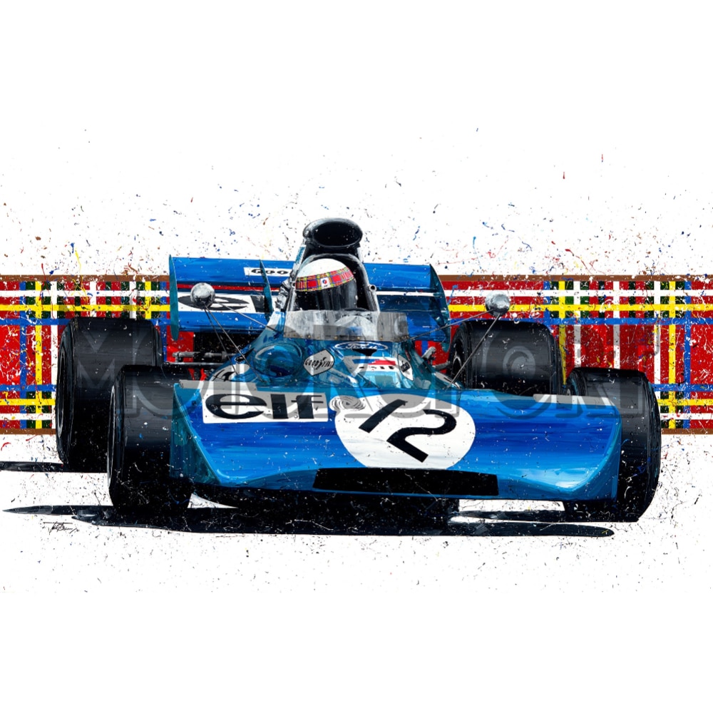 Jackie Stewart 1971 Signed | David Johnson | Limited Edition Print