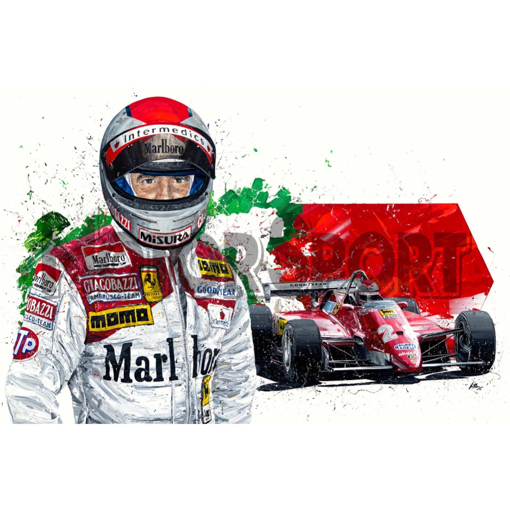 Mario Andretti 1982 Signed | David Johnson | Limited Edition Print