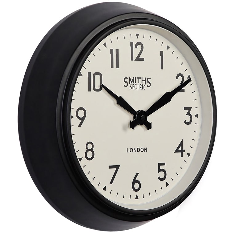 Classic Replica Smiths Wall Clock Black