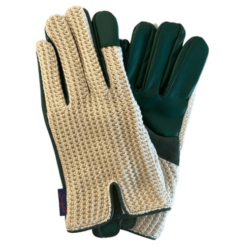 Grand Prix Driving Gloves Green | Leather | Suixtil