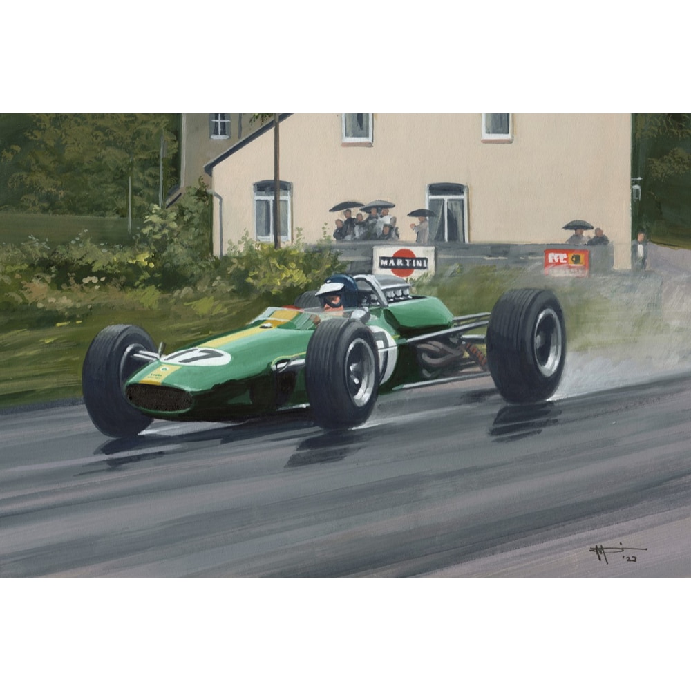 Jim Clark, Lotus 33, 1965 Belgian GP | Martin Tomlinson | Limited Edition Print