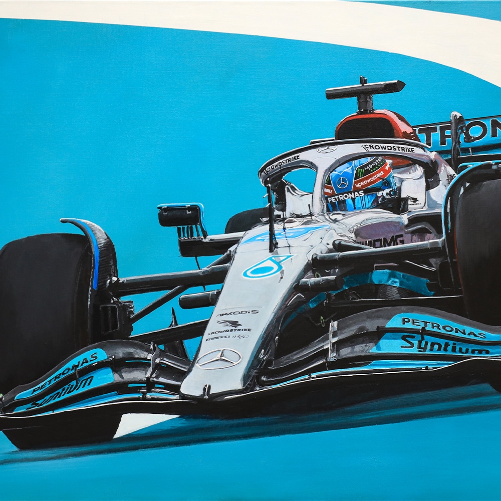 George Russell | 22 | Mercedes | Limited Edition Print | By James Stevens