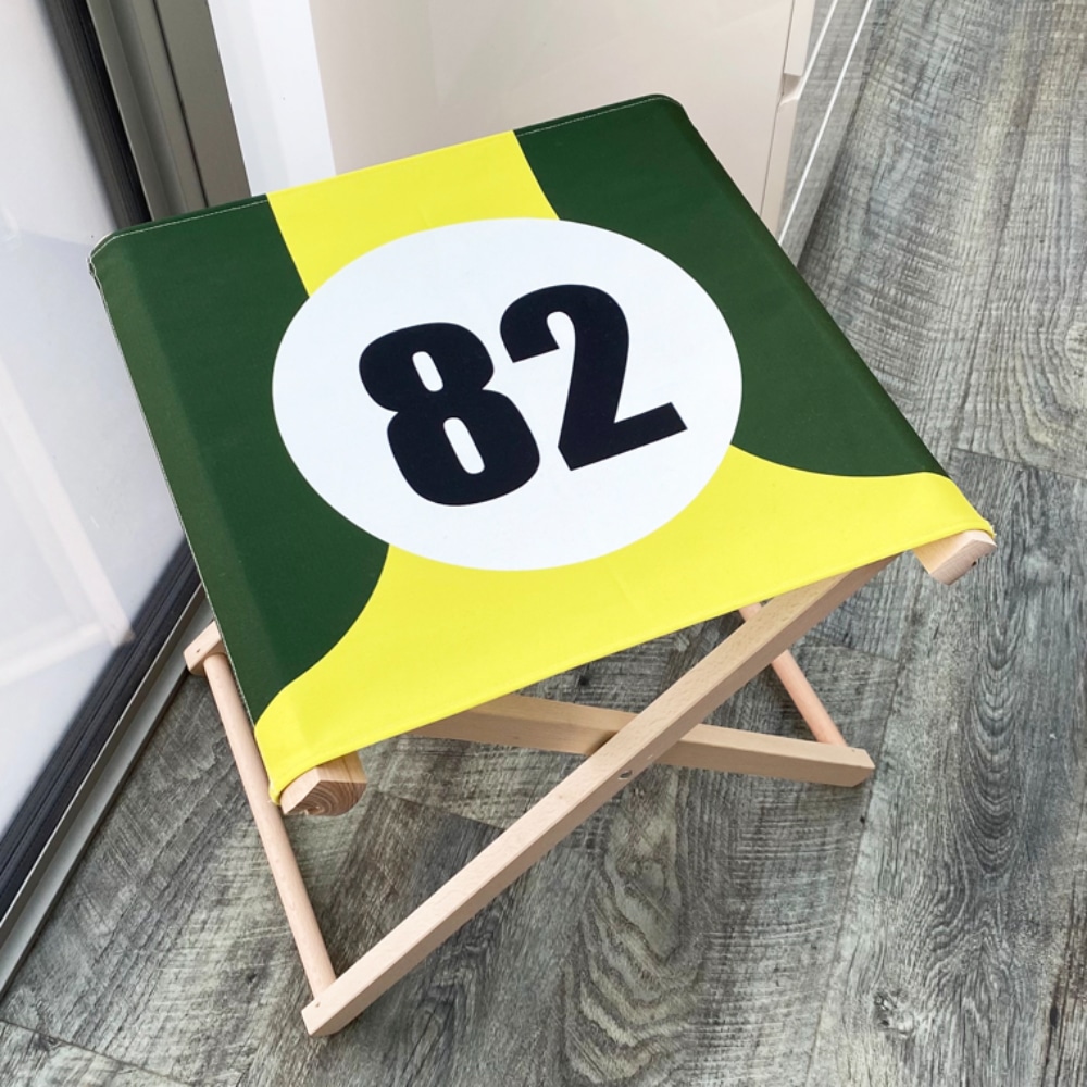 No82 Racing Number Folding Stool