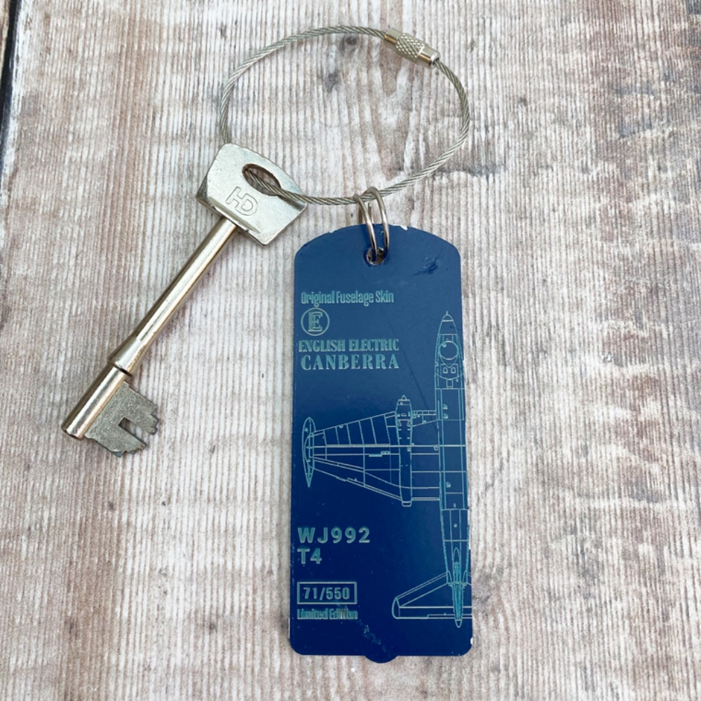 Reclaimed English Electric Canberra Keyring/ Luggage Tag