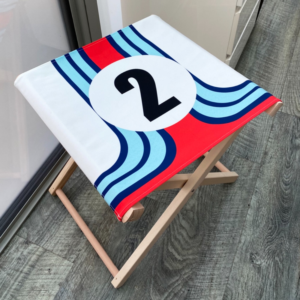 No2 Racing Number Folding Stool