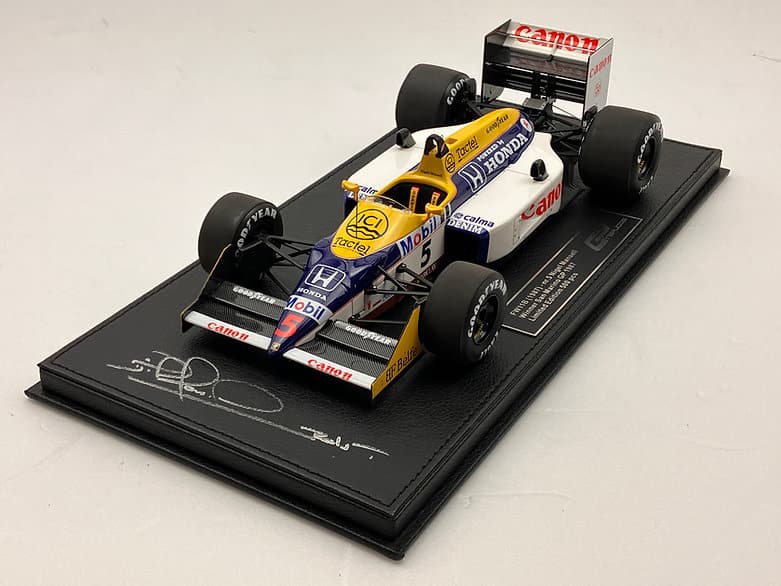 Nigel Mansell signed Williams FW11B, 1/18 GP Replicas